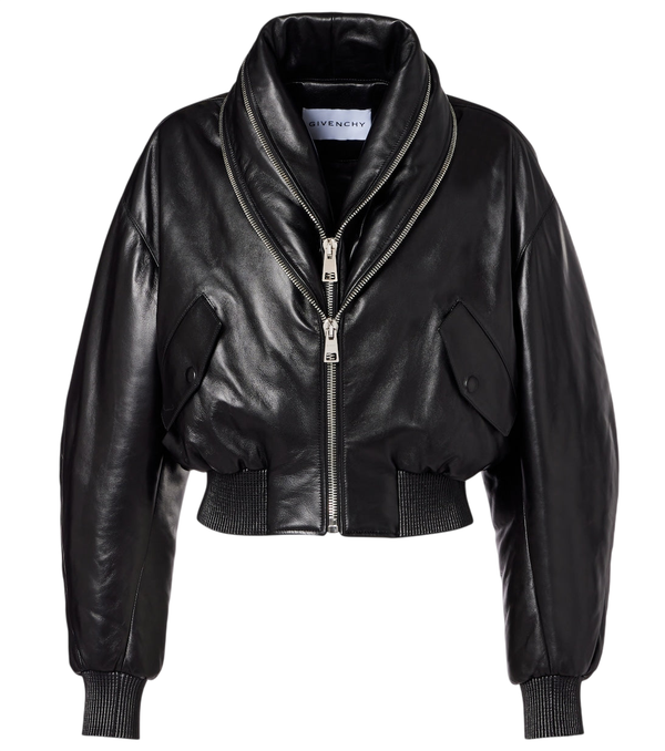 Givenchy Leather bomber jacket