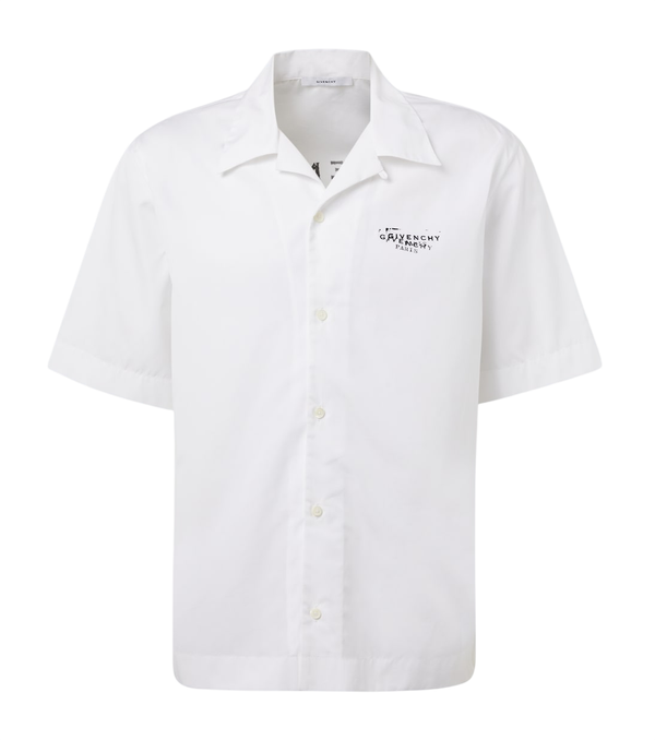 Givenchy Logo cotton poplin bowling shirt