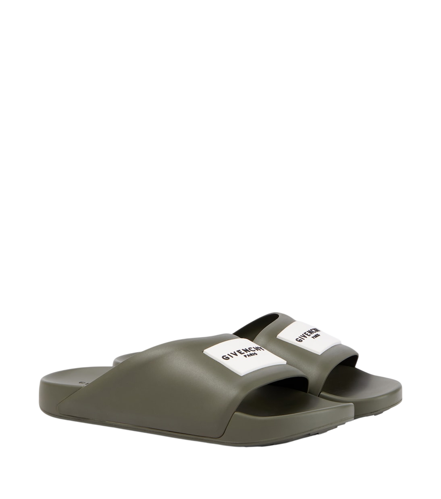 Givenchy Logo PU slides