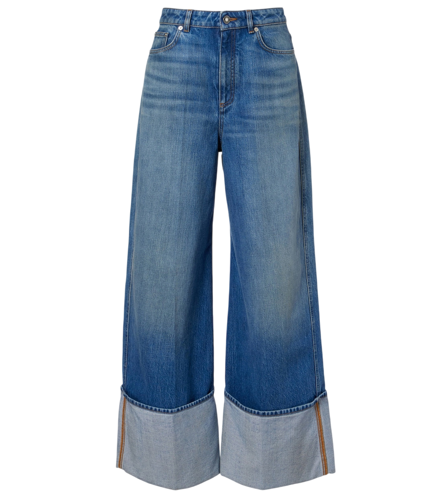 Jeans de pernera ancha y tiro medio de Givenchy