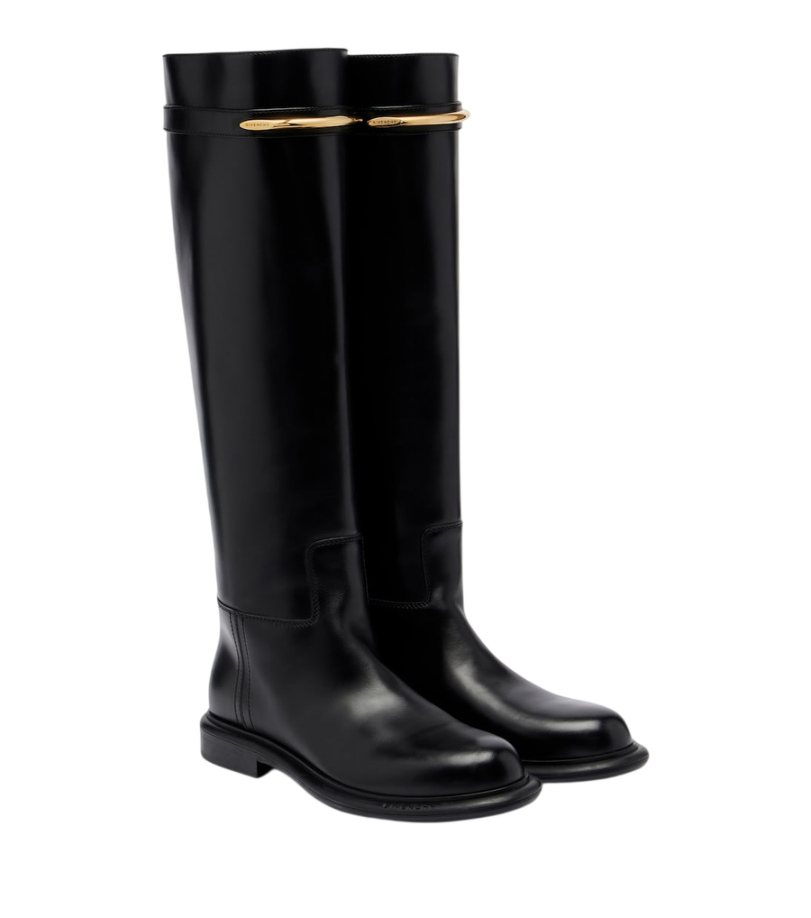 Givenchy Pinch embellished  leather knee-high boots