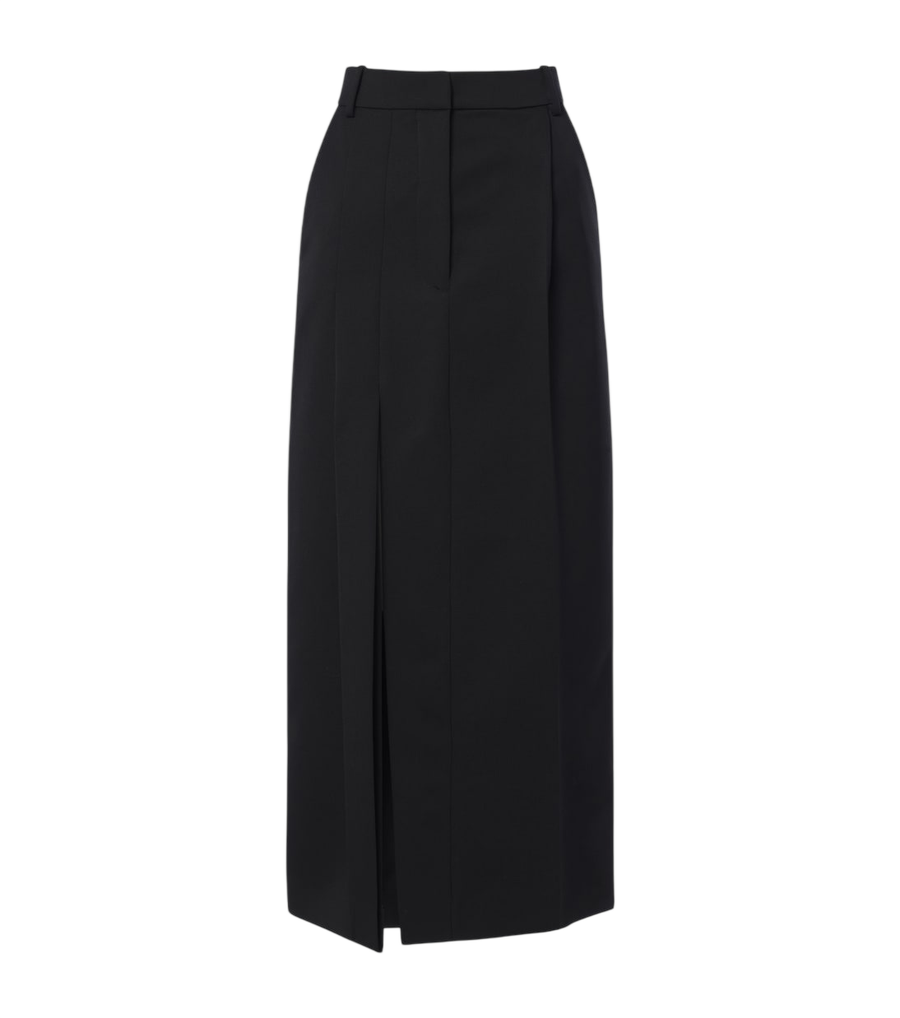 Falda midi de Givenchy en lana plisada