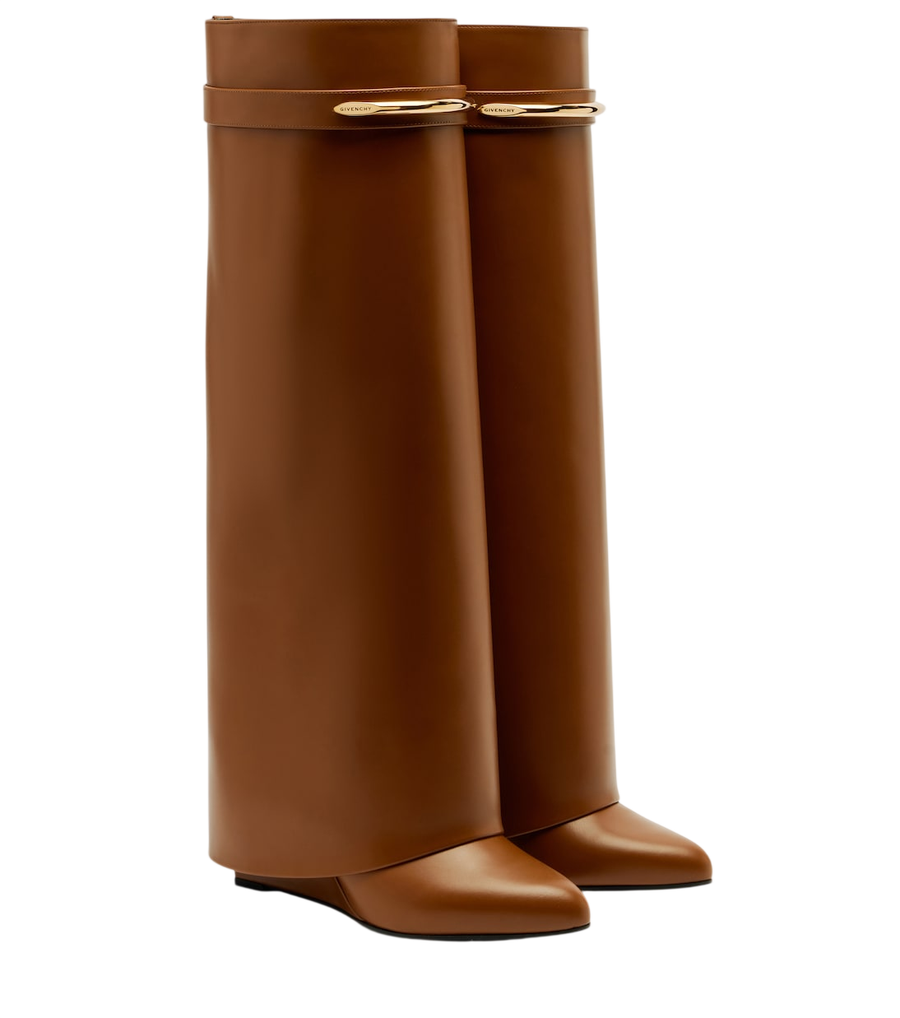 Givenchy Shark leather knee-high boots