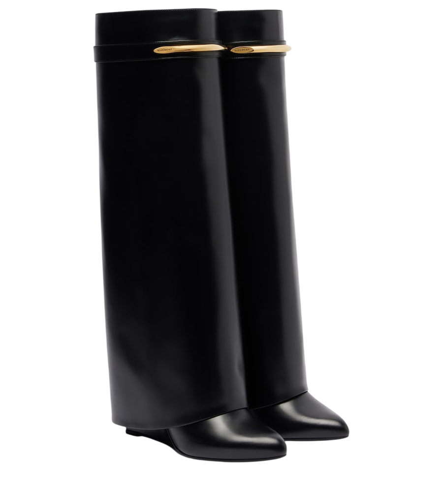 Givenchy Shark leather knee-high boots