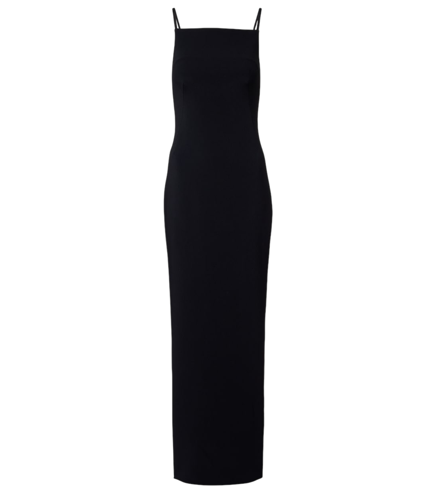 Vestido de cady de crepé cortado de Givenchy