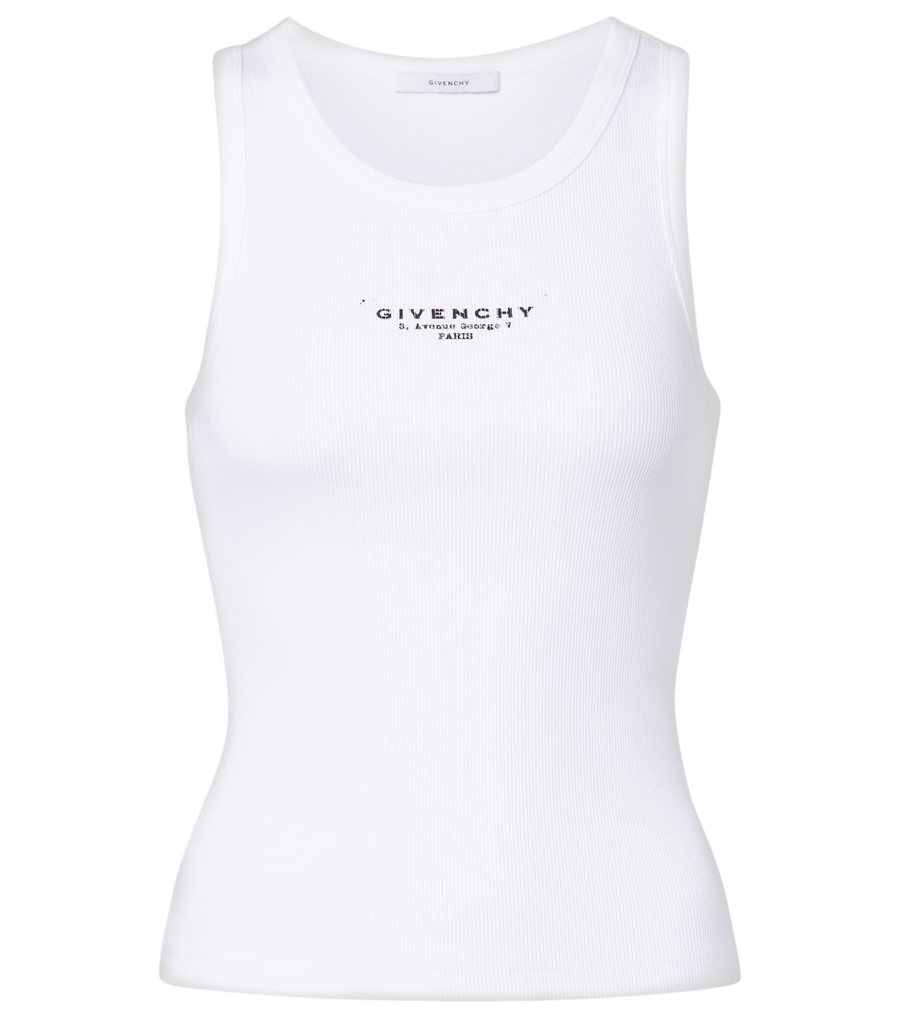 Camiseta de tirantes de algodón con estampado Givenchy