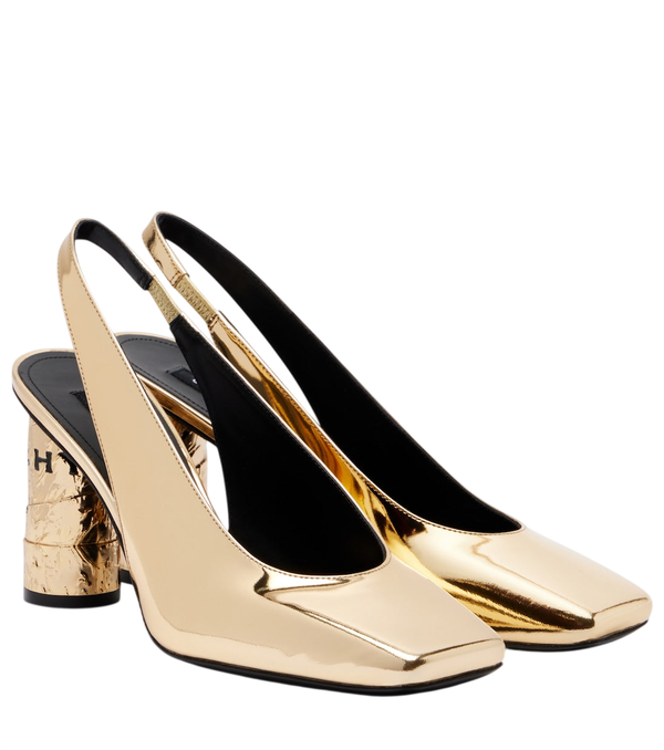 Givenchy Décolleté slingback in pelle con nastro specchiato