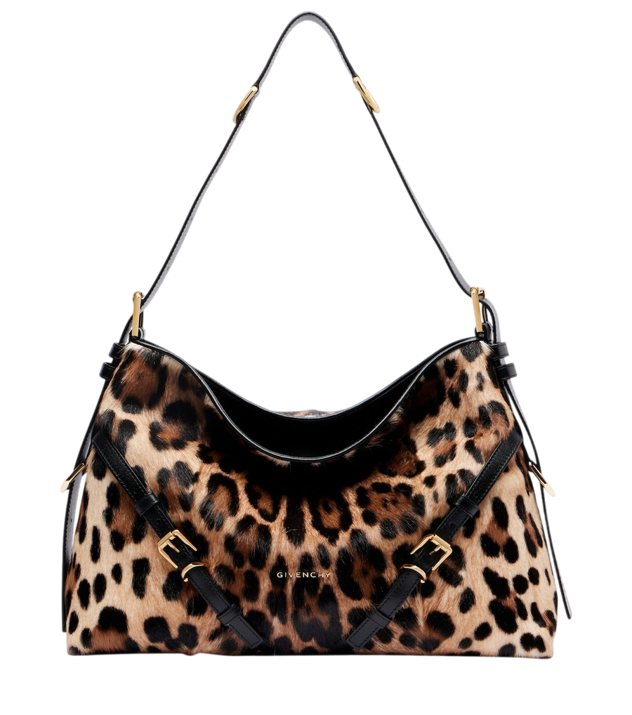 Givenchy Voyou Medium leopard-print shoulder bag