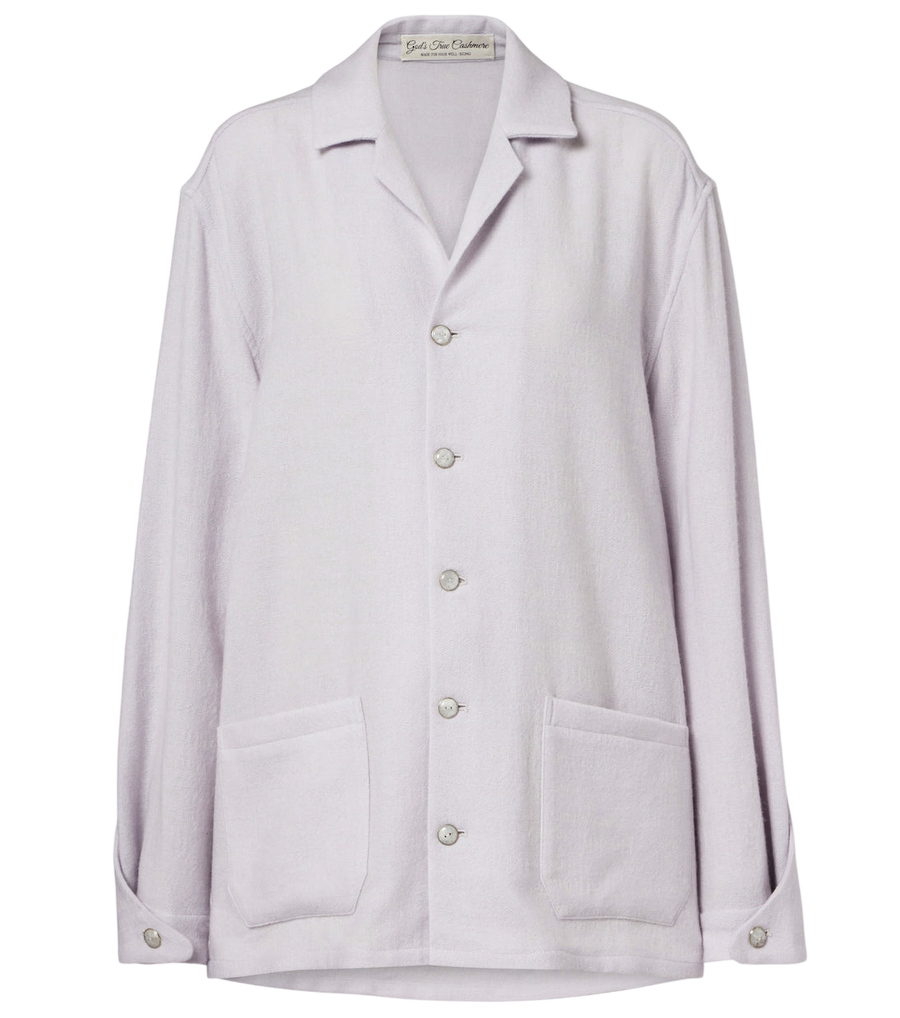 God's True Cashmere Camisa de pijama de cashmere Affirmations com pedra da lua