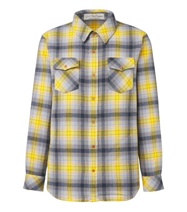 God's True Cashmere Alchemy cashmere shirt with carnelians
