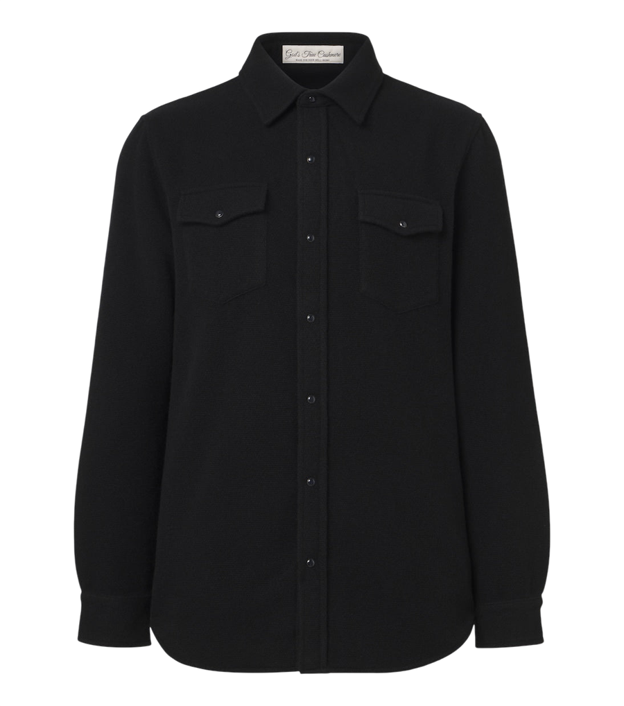 God's True Cashmere Cashmere shirt with spinels