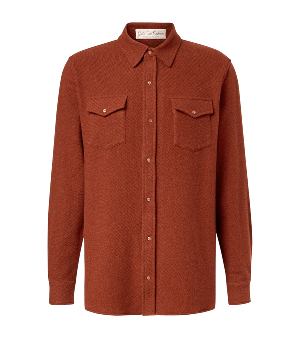 God's True Cashmere Cashmere shirt with sunstone
