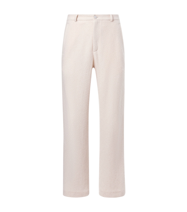 God's True Cashmere Diamond cashmere straight pants with moonstone