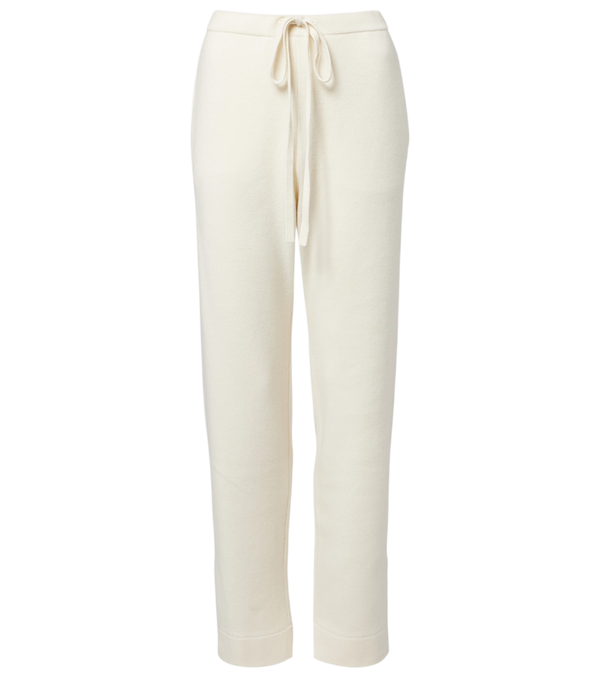 God's True Cashmere Embellished cashmere wide-leg pants