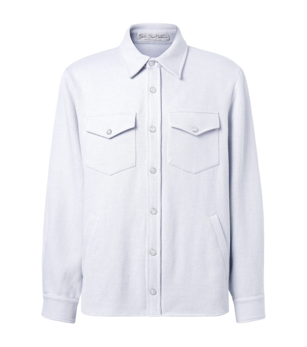 God's True Cashmere Explorer cashmere and cotton denim jacket