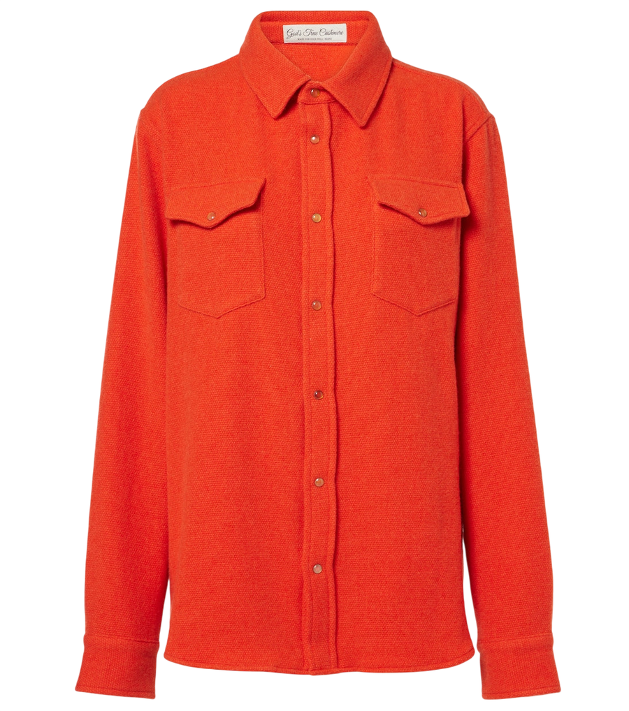 Camisa de cachemira Fire de God's True Cashmere