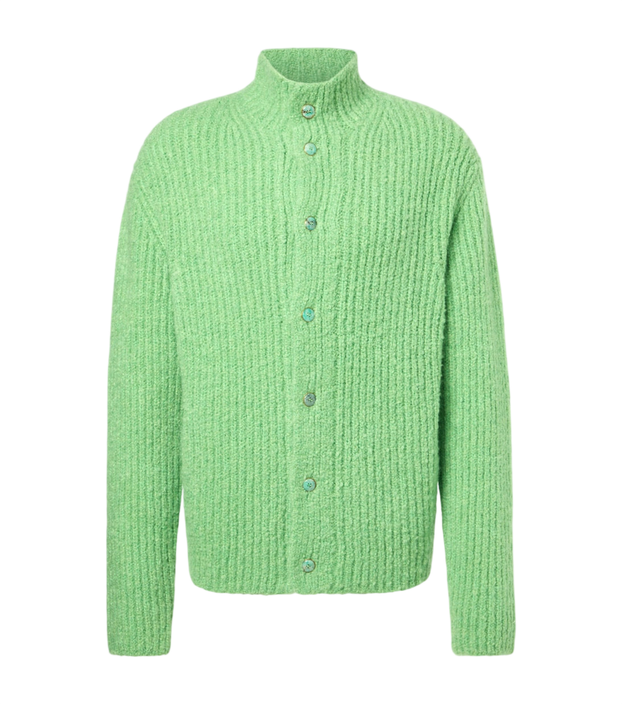 God's True Cashmere Ribbed-knit cashmere bouclé cardigan
