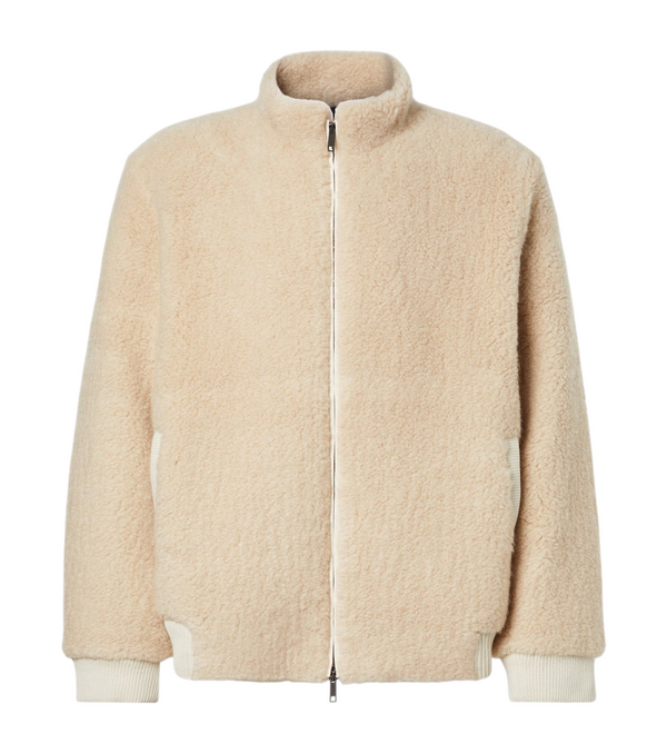 God's True Cashmere T-Bird cashmere jacket with emerald