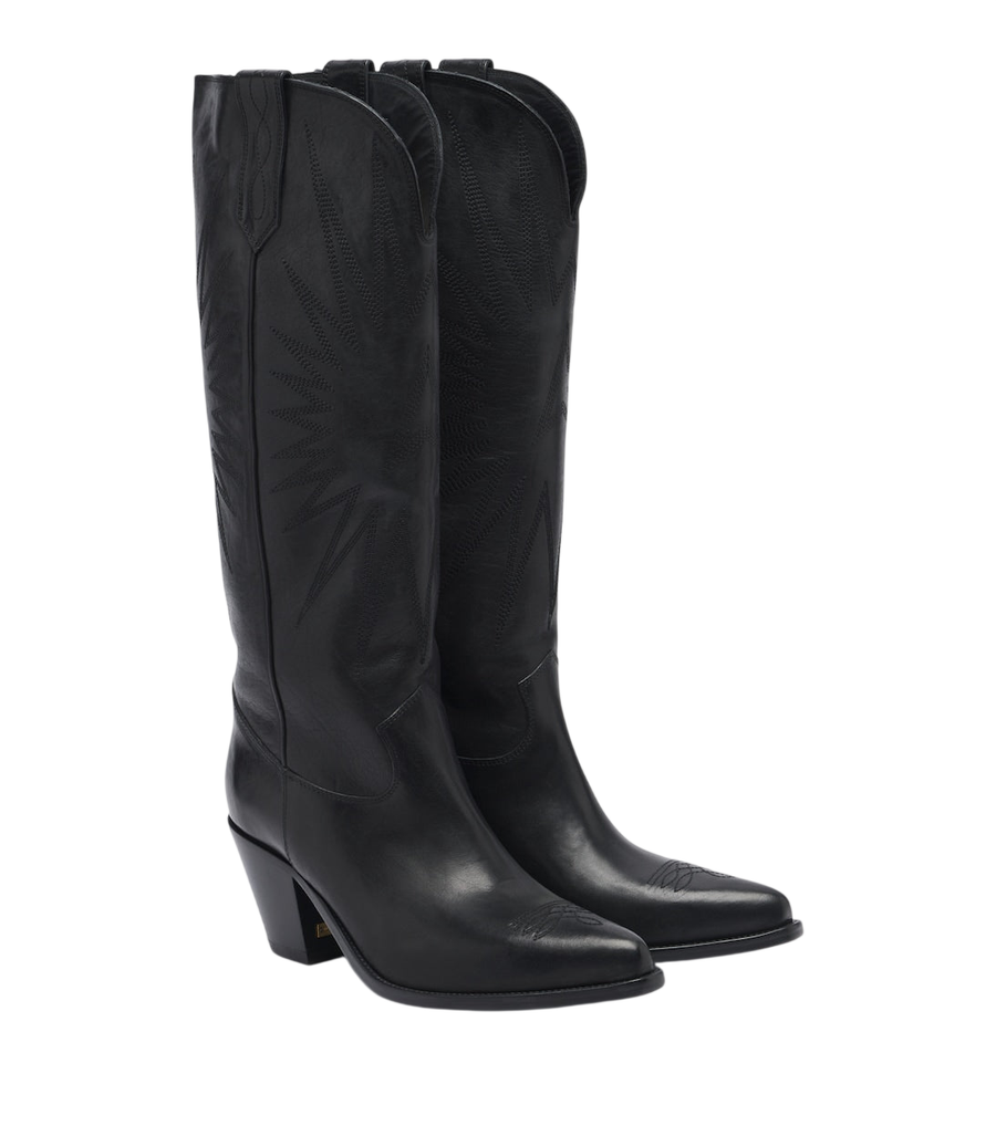 Golden Goose 70' Wish Star leather cowboy boots