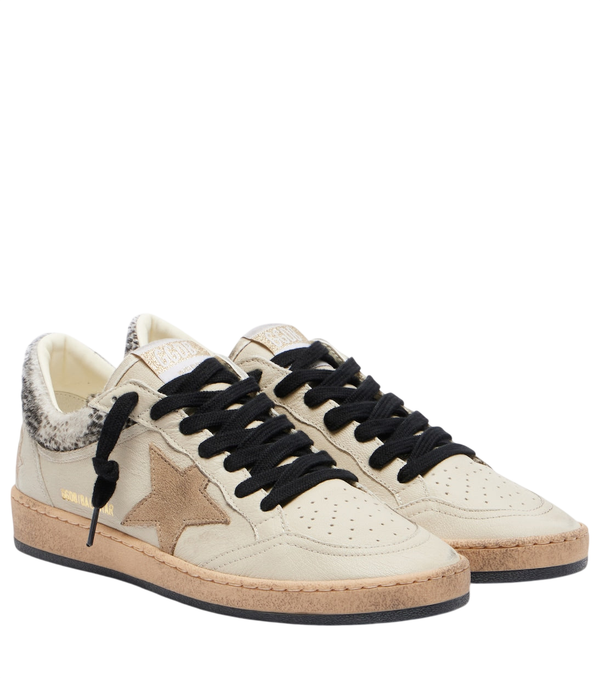 Golden Goose Ball Star leopard-print leather sneakers
