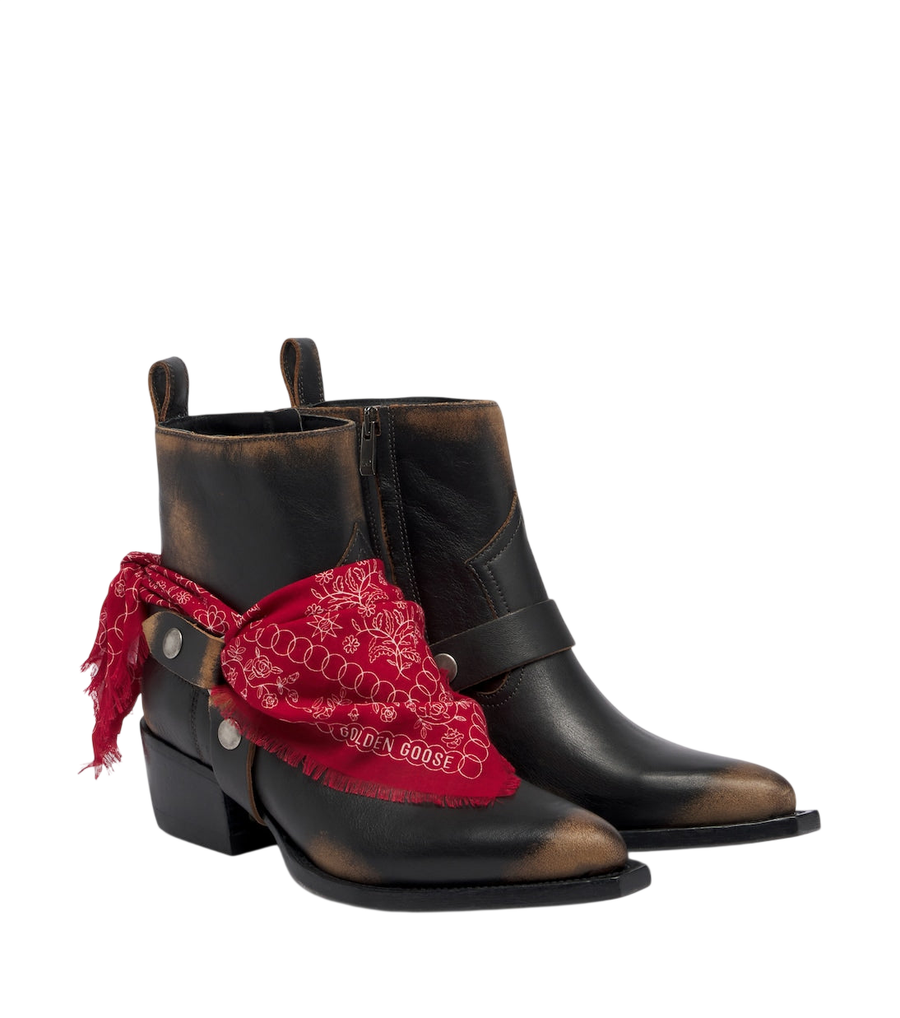 Golden Goose Debbie leather cowboy boots