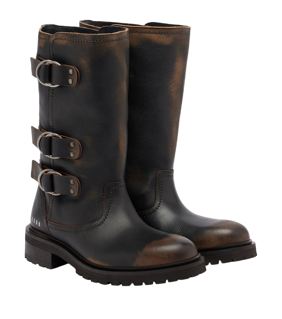 Golden Goose Kurt leather biker boots