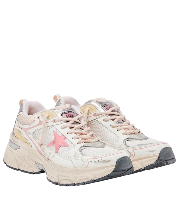 Golden Goose Lightstar leather-trimmed sneakers