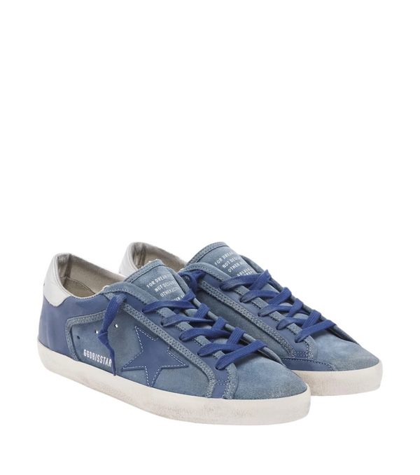 Golden Goose Super-Star Leather and Suede Sneakers