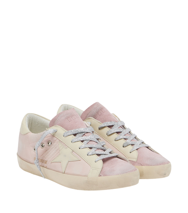 Golden Goose Super-Star leather-trimmed sneakers