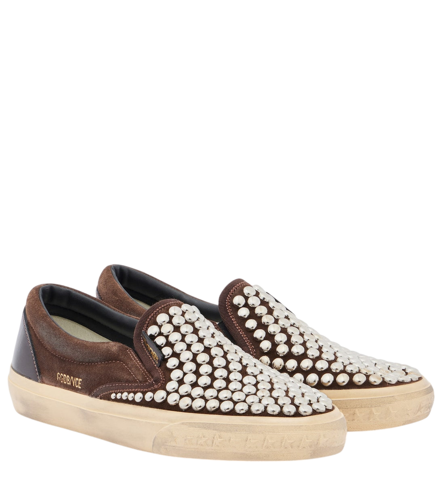 Golden Goose VCE studded suede slip-on sneakers