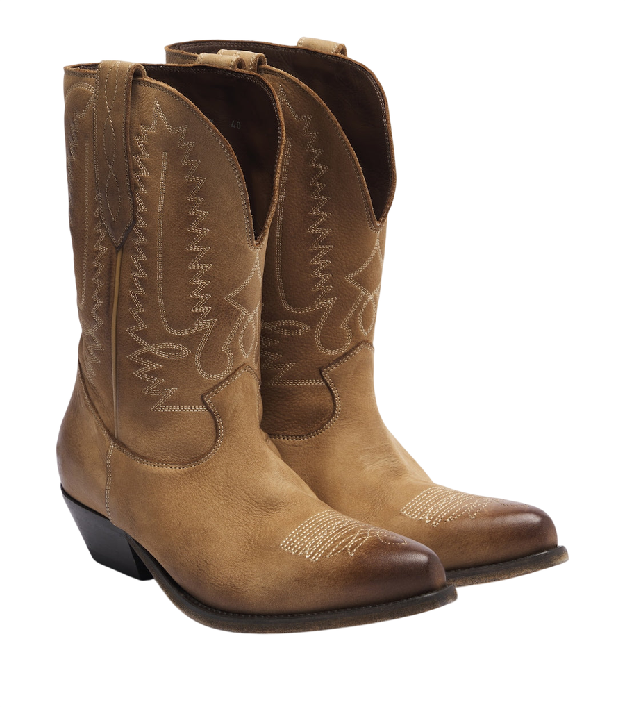 Golden Goose Wish Star leather cowboy boots