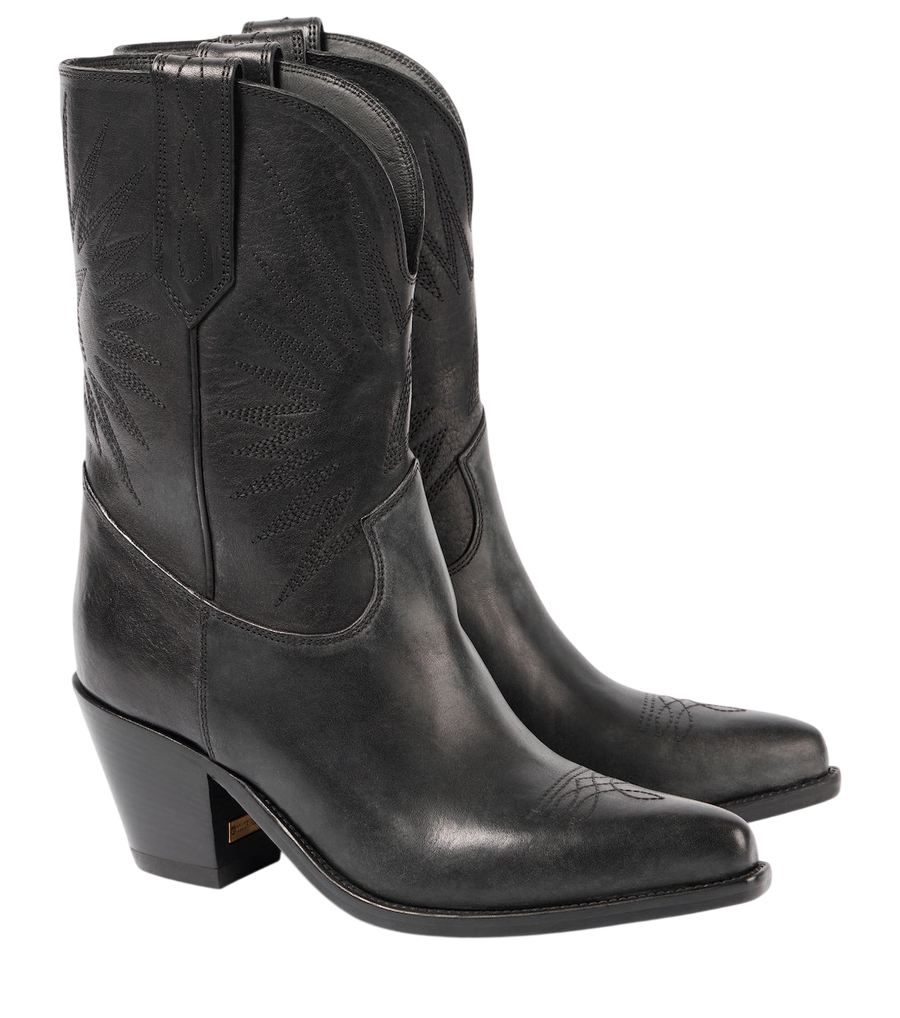 Golden Goose Wish Star leather cowboy boots
