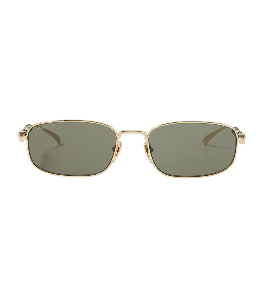 Gucci Bamboo rectangular sunglasses
