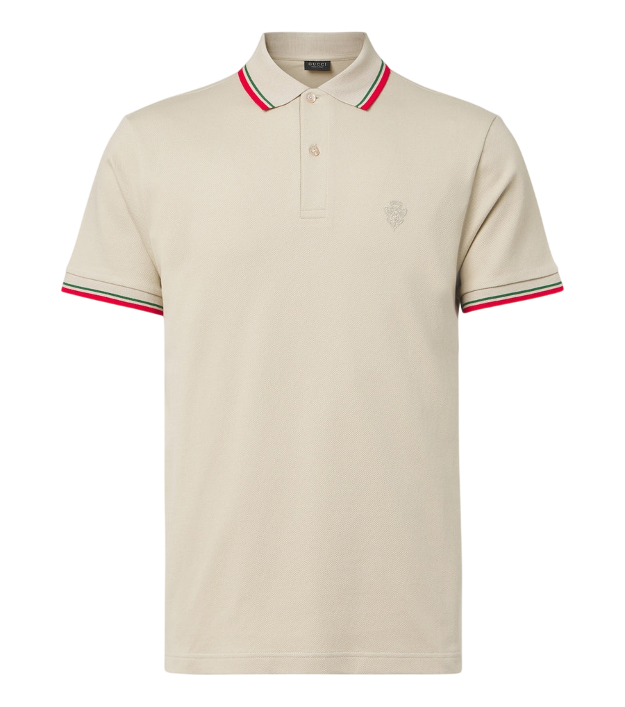 Gucci Cotton-blend piqué polo shirt