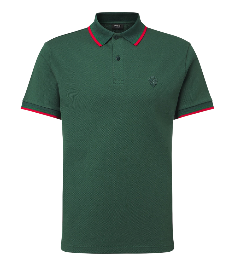 Gucci Cotton-blend piqué polo shirt