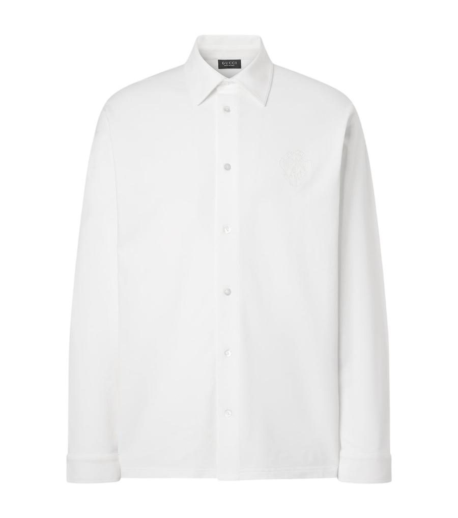 Gucci Cotton-blend piqué shirt