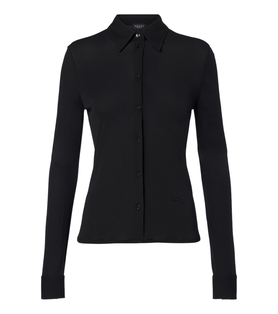 Chemise en jersey crêpe Gucci