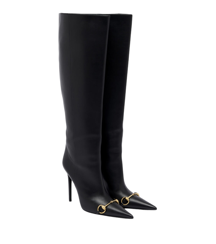 Gucci Donna Horsebit knee-high boots