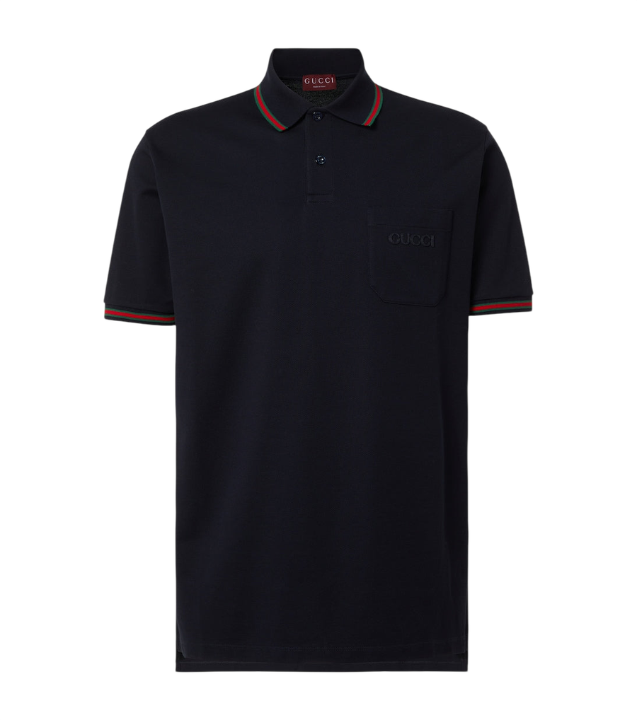 Gucci Double G cotton-blend piqué polo shirt