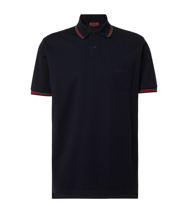 Gucci Double G cotton-blend piqué polo shirt