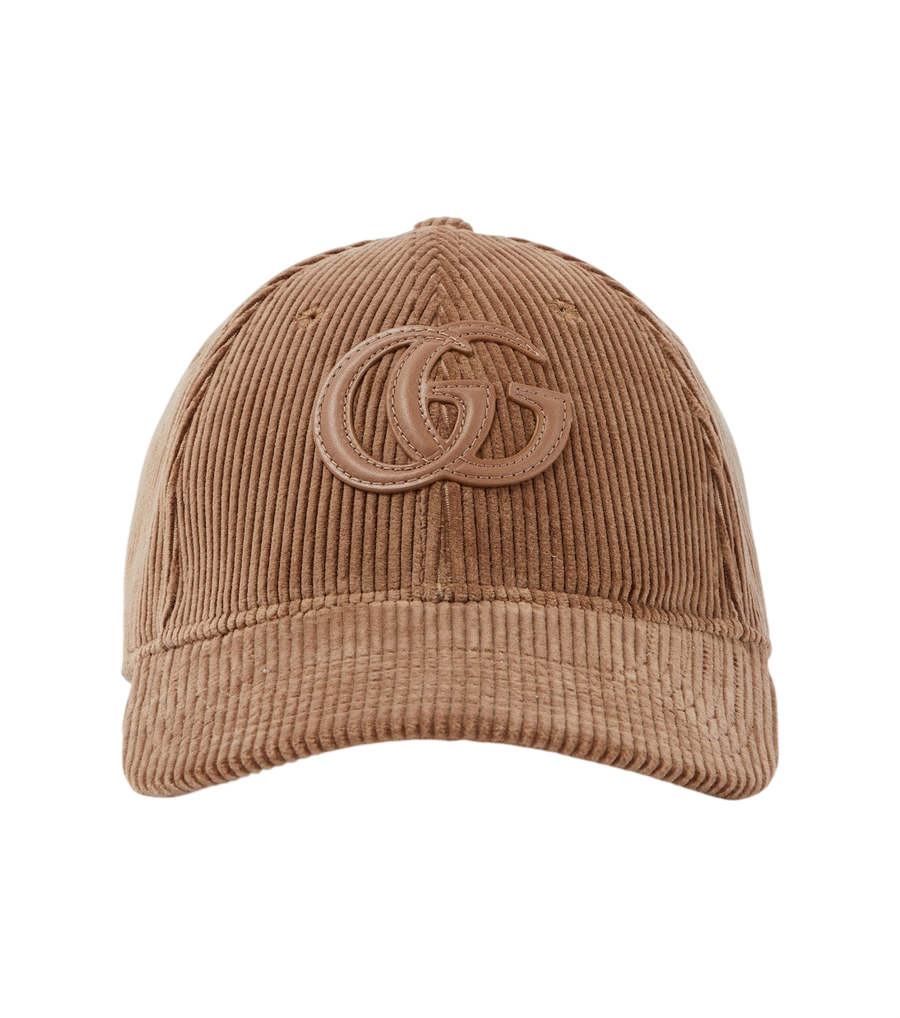 Gucci Double G cotton corduroy baseball cap