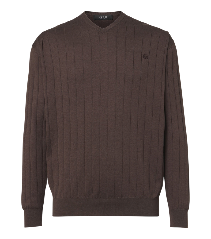 Gucci Double G silk and cotton sweater