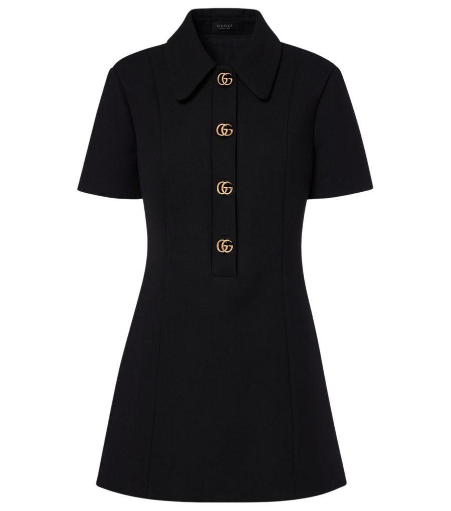 Mini-robe Gucci Double G en crêpe de laine