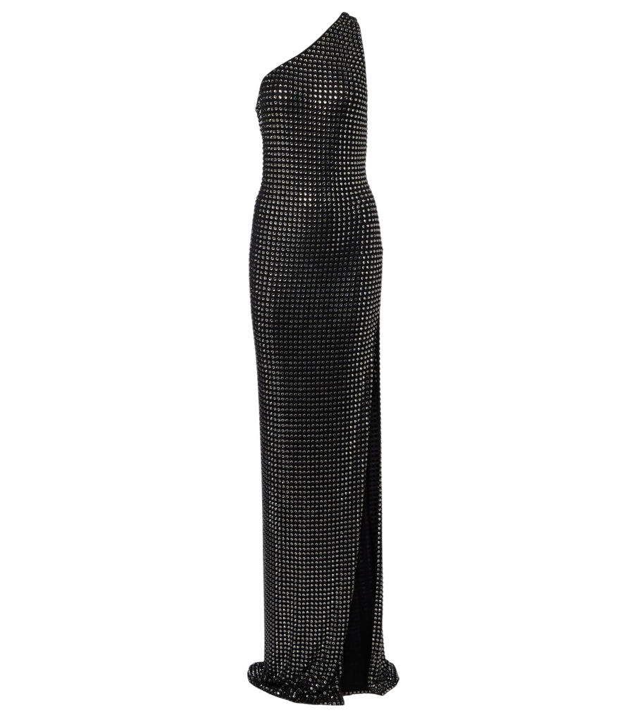 Gucci Embellished one-shoulder jersey gown
