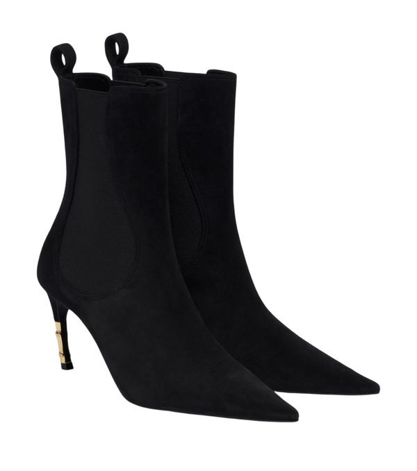 Gucci Embellished suede ankle boots