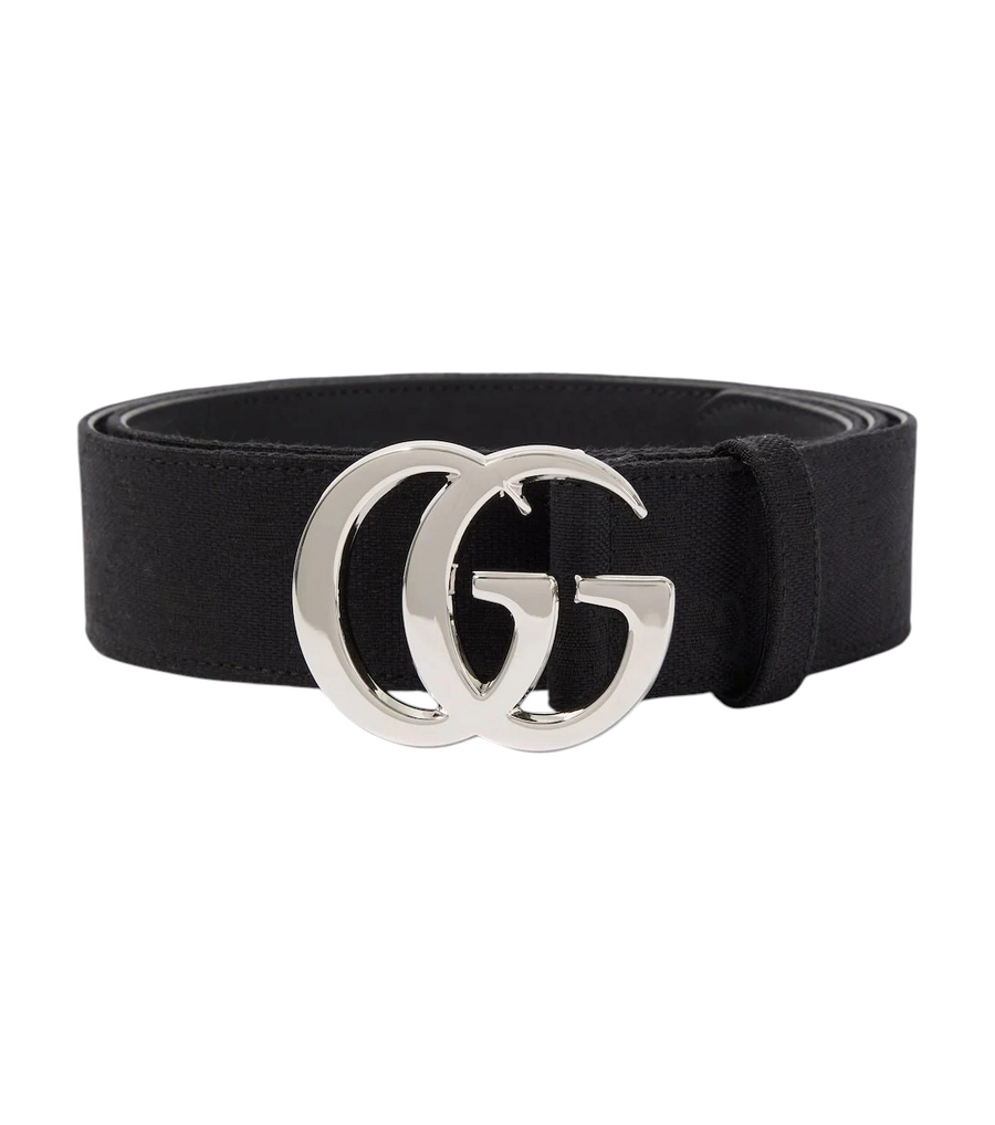 Gucci Flat Marmont GG Canvas belt