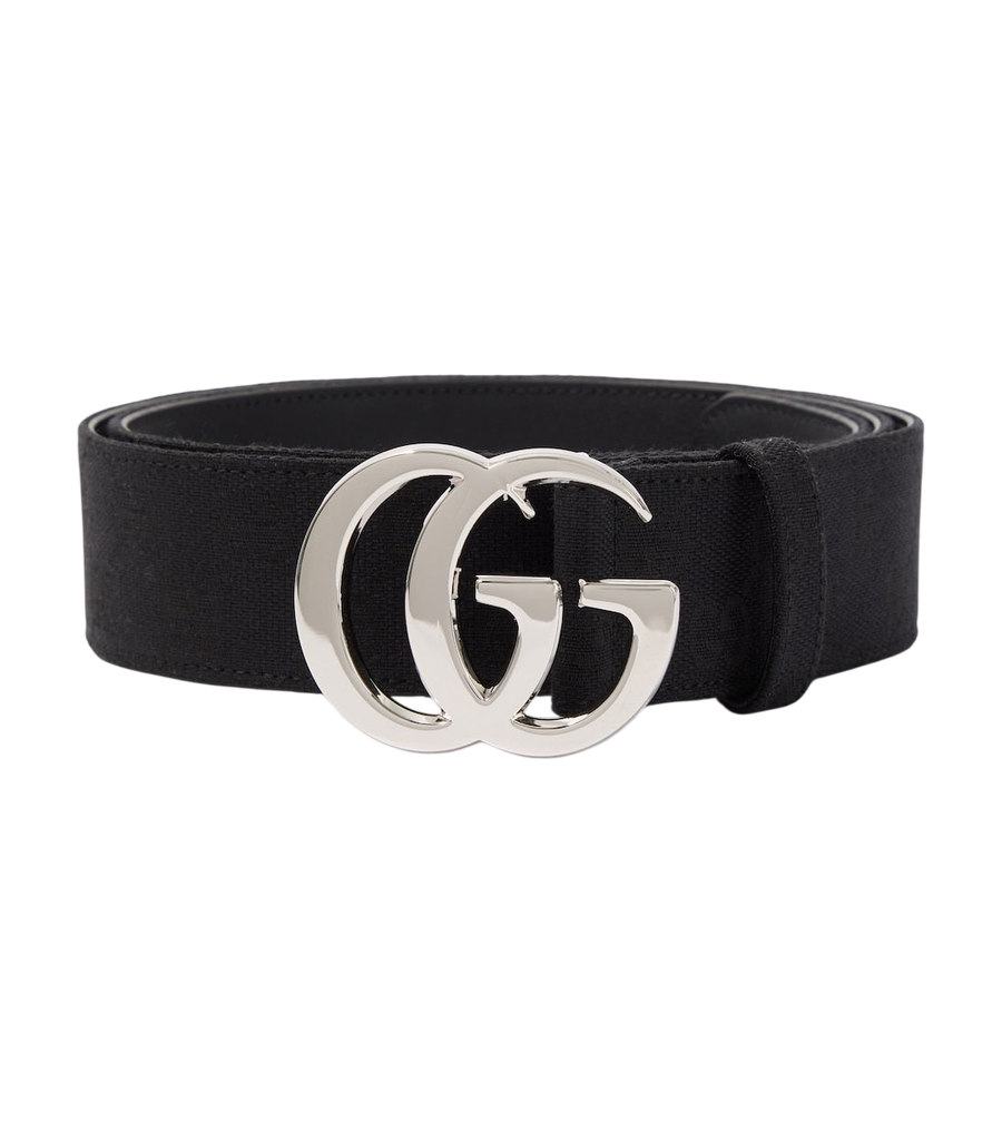 Gucci Flat Marmont GG Canvas belt