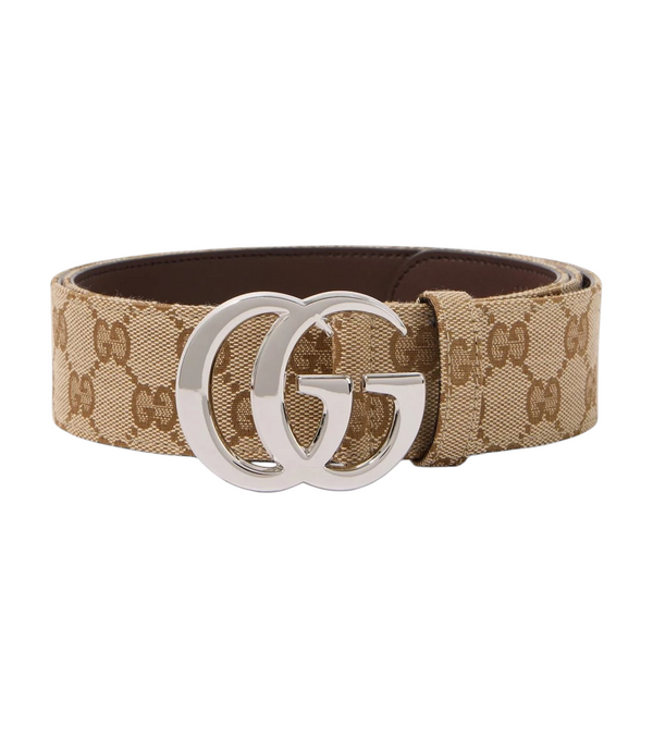 Gucci Flat Marmont GG Canvas belt