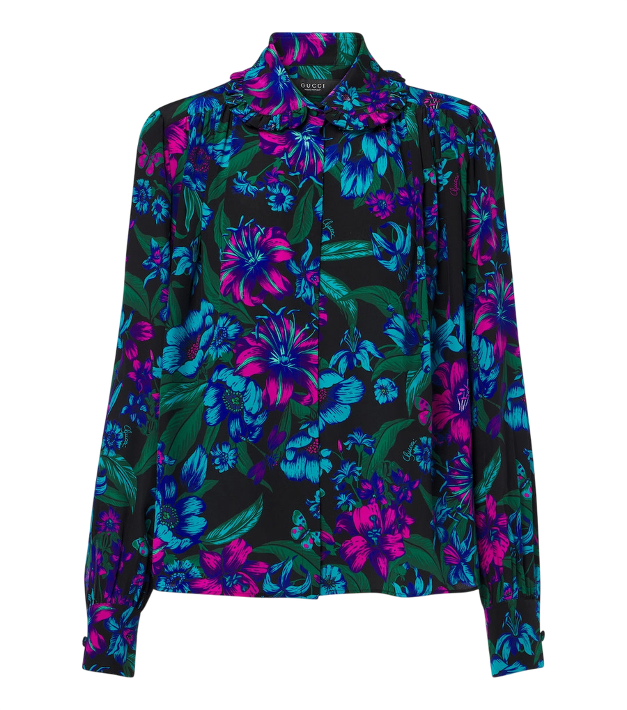 Gucci Flora silk shirt