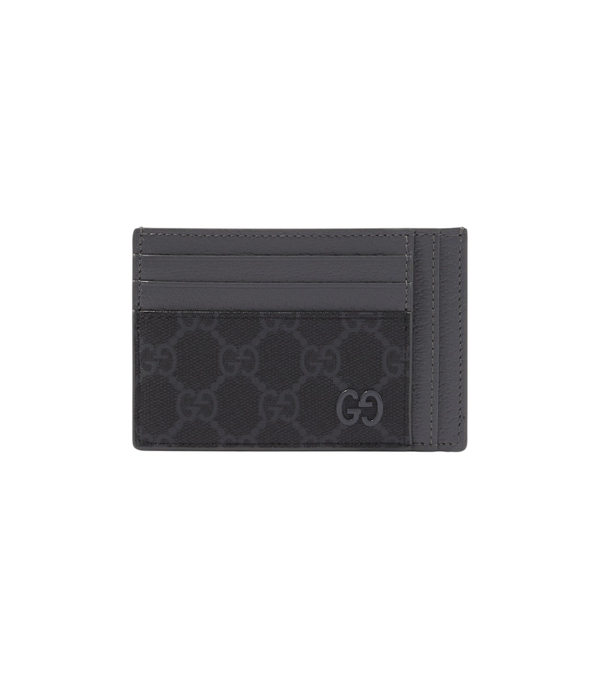 Gucci GG Canvas and leather card holder